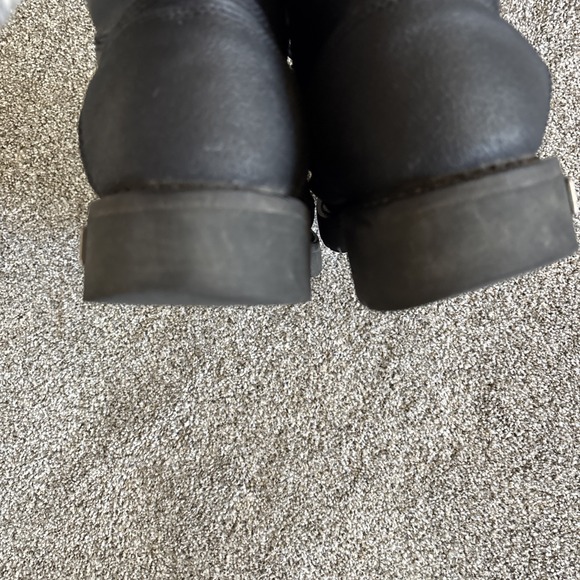 Harley Davidson 10 1/2  Motorcycle Boots Leather Black Mens Size 10.5M Damage - Picture 6 of 16